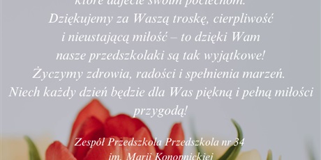 ŻYCZENIA Z OKAZJI DNIA MATKI